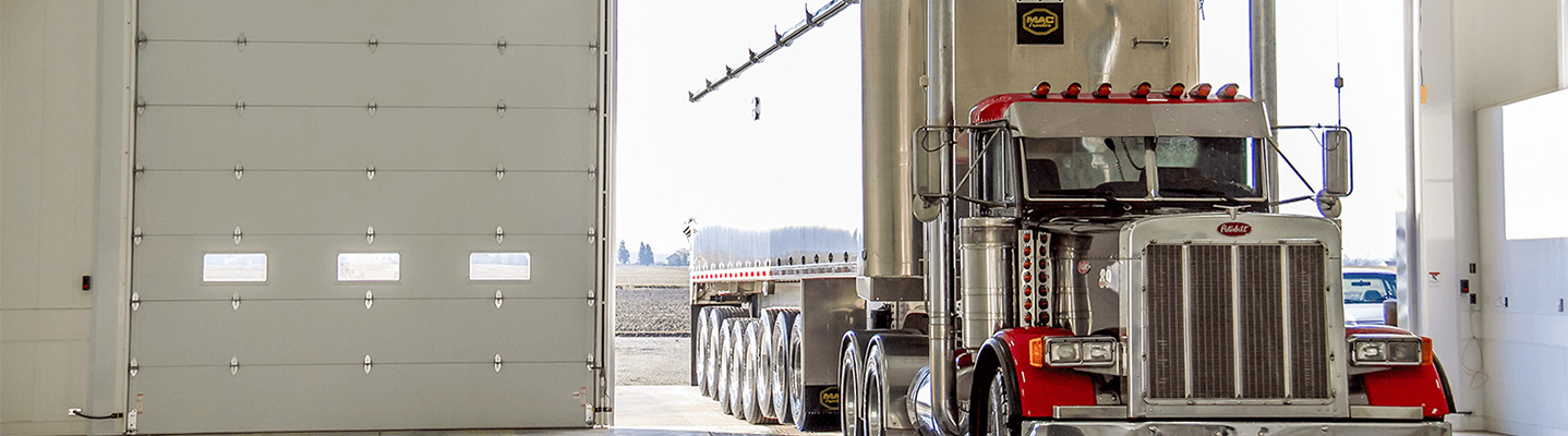 CHI overhead doors at trucking station