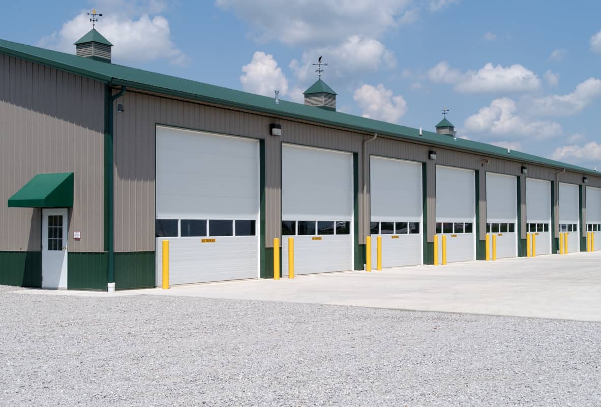 Overhead insulated sandwich garage doors