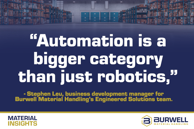 Automation category bigger than robotics for distribution centers