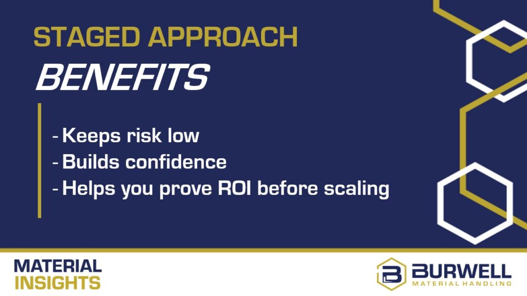 Benefits of automating your warehouse in stages