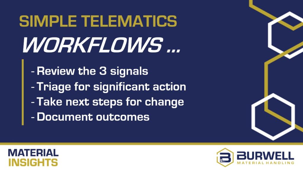 Simple Telematics Workflows for Mixed Forklift Fleets