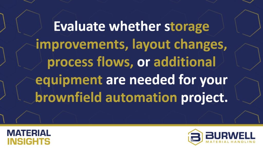 brownfield warehouse automation evaluation factors