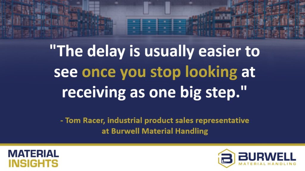 Evaluate your entire dock-to-stock process to find the bottleneck