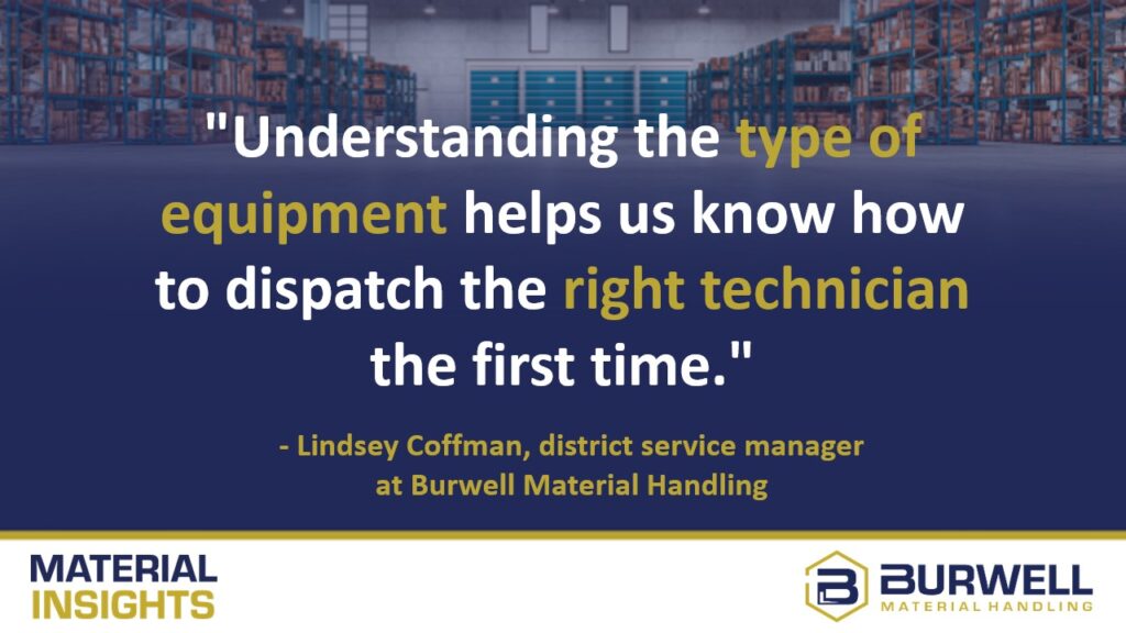 A quote about dispatching the right technician