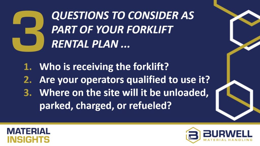 3 forklift rental questions