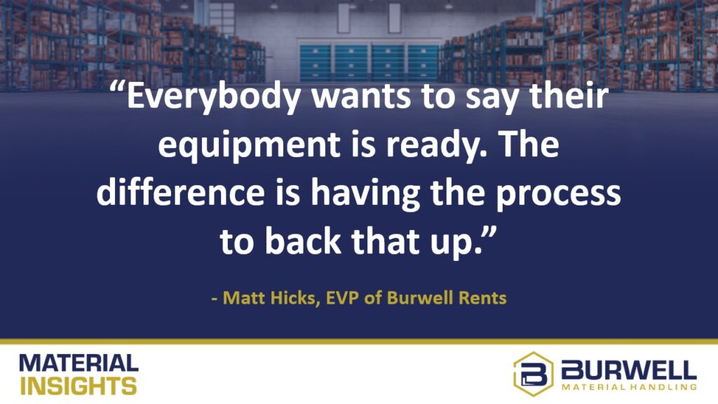 rental ready equipment depends on the process
