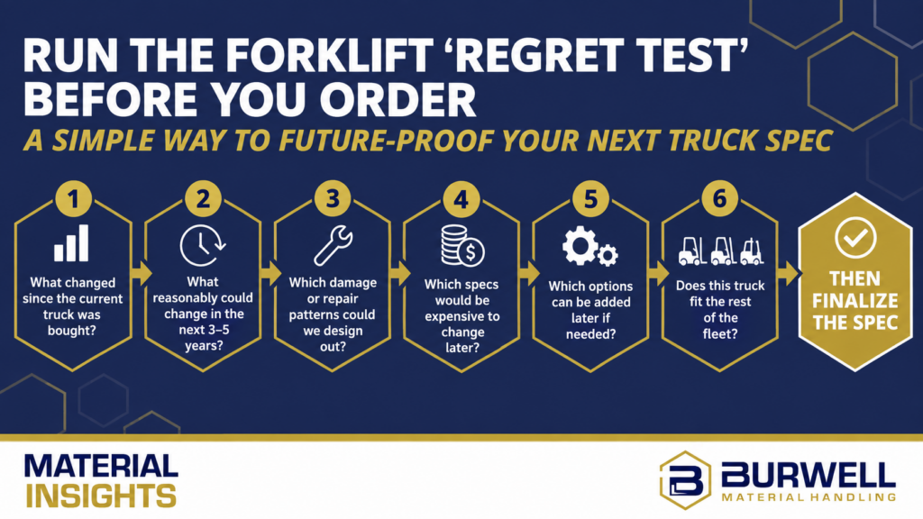 Run the Forklift Regret Test Before You Order
