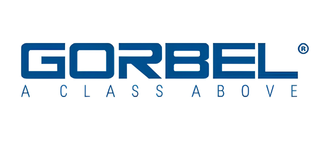 Blue text logo displaying GORBEL with the tagline A CLASS ABOVE beneath it, all on a white background.
