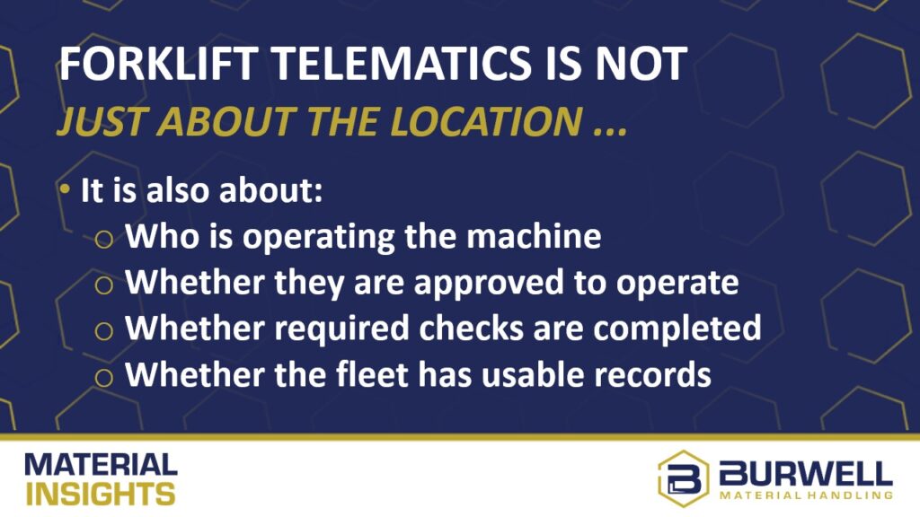 forklift telematics is about more than location