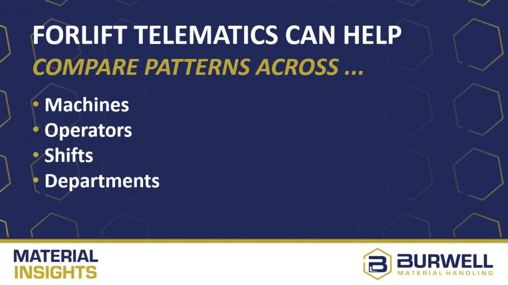 forklift telematics data can be used for patterns