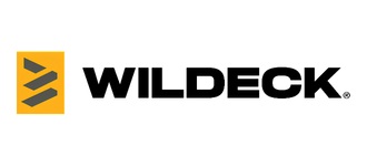 WILDECK logo with black text next to a yellow square containing three black diagonal lines stacked horizontally.